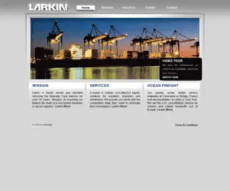 Larkin.com(We are masters at importing who believe the heart of a successful business) Screenshot