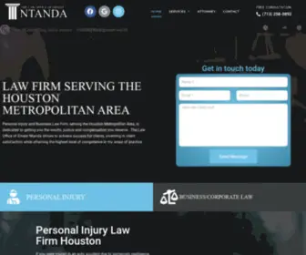 Larklegalfirm.com(Houston Law Firm) Screenshot