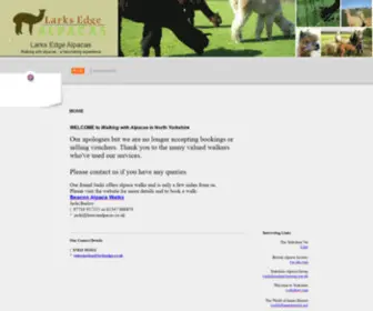 Larksedge.co.uk(Larks Edge Alpacas) Screenshot