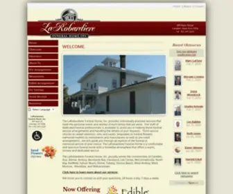 Larobardierefuneralhome.com(LaRobardiere Funeral Home) Screenshot