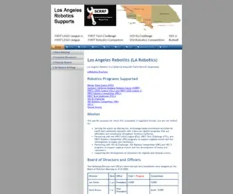 Larobotics.org(Los Angeles Robotics (LARobotics)) Screenshot