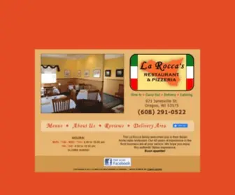 Laroccaspizzeria.com(La Rocca's Restaurant and Pizzeria) Screenshot