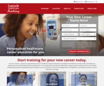 Larockacademy.com(Get started in your new career in healthcare training at Ohio's Larock Healthcare Academy which) Screenshot