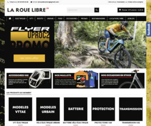 Larouelibre.fr(Magasin vélo Nice) Screenshot