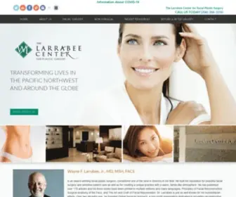 Larrabeecenter.com(Facial plastic surgery) Screenshot
