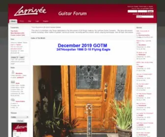 Larriveeforum.com(Larrivee Guitar Forum) Screenshot