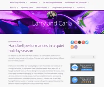 Larryandcarla.com(Handbell music brought to you from Holland) Screenshot