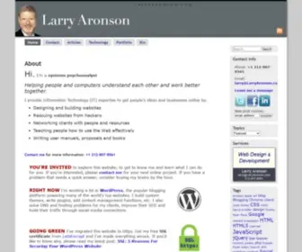 Larryaronson.com(Larry Aronson) Screenshot