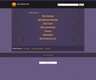 Larryfreed.info(Larryfreed info) Screenshot