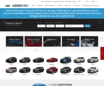 Larrygewekeford.com(Geweke Ford) Screenshot
