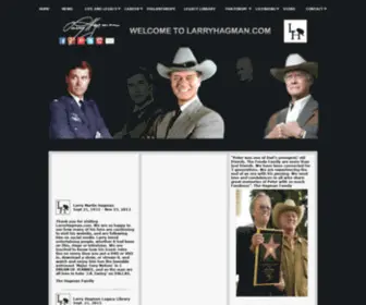 Larryhagman.com(Larry Hagman Official Website) Screenshot