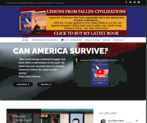 Larrykelley.com(How History Impacts Today's Western Civilization) Screenshot