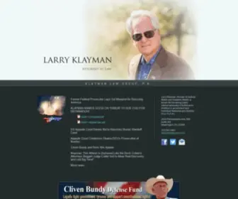 Larryklayman.com(Larry Klayman) Screenshot
