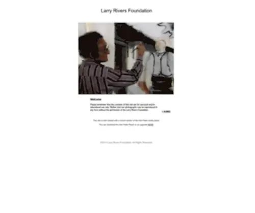 Larryriversfoundation.org(Larry Rivers Foundation) Screenshot