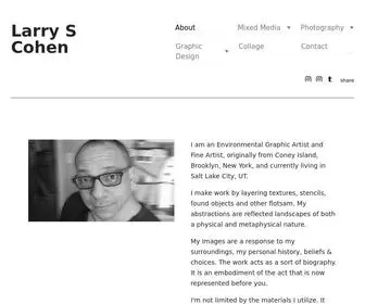 Larryscohenart.com(Larry S Cohen) Screenshot