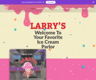 Larrysicecreamandyogurt.com(Larry's Ice Cream & Yogurt) Screenshot