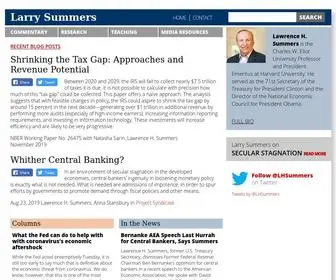 Larrysummers.com(Larry Summers) Screenshot
