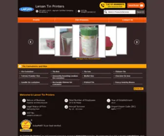 Larsantinprinters.com(Larsan Tin Printers) Screenshot