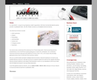 Larsenelectric.net(Electrician serving Southeastern) Screenshot