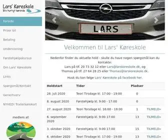 Larskoreskole.dk(Køreskole) Screenshot