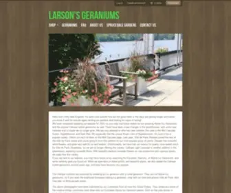 Larsonsgeraniums.com(Larson's Geraniums) Screenshot