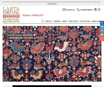 Larta.net(The London Antique Rug and Textile Art Fair) Screenshot