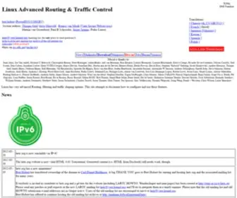 Lartc.org(Linux Advanced Routing & Traffic Control HOWTO) Screenshot