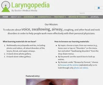 Laryngopedia.com(Bastian Medical Media for Laryngology) Screenshot