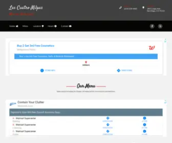 Las-Cuatro-Milpas.com(Las Cuatro Milpas) Screenshot