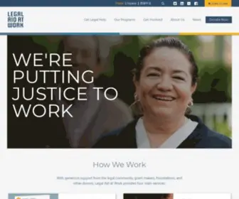 Las-ELC.org(Free legal services for workers Legal Aid At Work) Screenshot