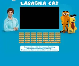 Lasagnacat.com(Lasagna Cat) Screenshot