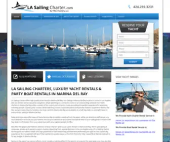 Lasailingcharter.com(LA Sailing Boat Rentals Marina Del Rey) Screenshot