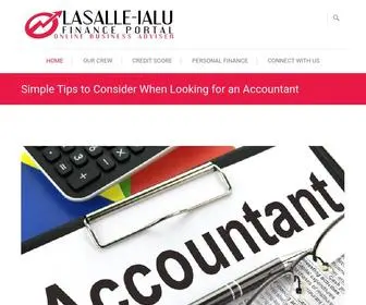Lasalle-Ialu.org(Lasalle-ialu Finance Portal) Screenshot