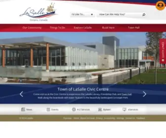 Lasalle.ca(Town of LaSalle) Screenshot