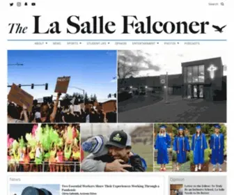 Lasallefalconer.com(The student news site of La Salle Catholic College Preparatory) Screenshot