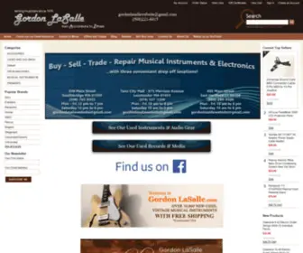 Lasallemusic.com(Gordon Lasalle Music) Screenshot