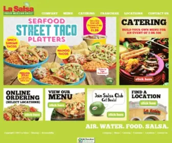 Lasalsa.com(La Salsa Fresh Mexican Grill) Screenshot