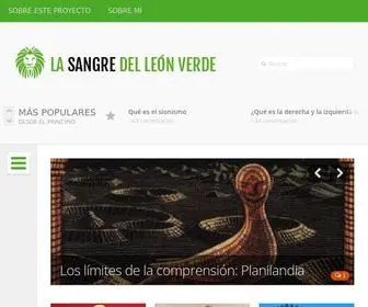 Lasangredelleonverde.com(La Sangre del Le) Screenshot