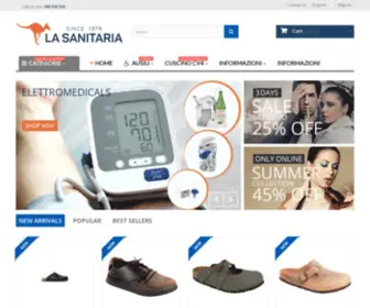 Lasanitaria.eu(Magnetoterapia, Scarpe donna, Pressoterapia, Ortopedia) Screenshot