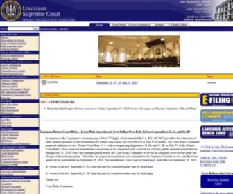 Lasc.org(The Louisiana Supreme Court) Screenshot