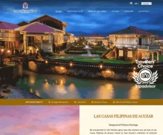 Lascasasfilipinas.com(Las Casas Filipinas de Acuzar) Screenshot