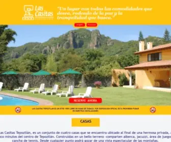 Lascasitastepoztlan.com(Las Casitas Tepoztlan) Screenshot