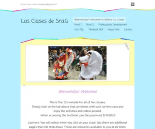 Lasclasesdesenorag.com(Las Clases de Sra.G) Screenshot