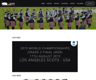 Lascots.org(LA Scots Pipe Band) Screenshot