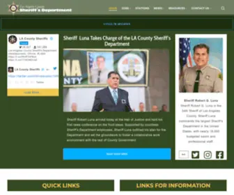 Lasd.org(Los Angeles County Sheriff's Department) Screenshot