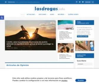 Lasdrogas.info(Drogas, Adicciones y Drogodependencias) Screenshot