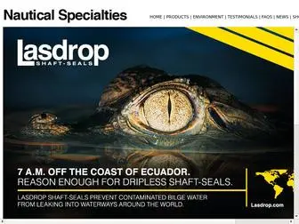 Lasdrop.com(Nautical Specialties manufacturer of Lasdrop Shaft) Screenshot