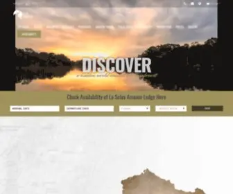 Laselvajunglelodge.com(Explore the Amazon Rainforest in comfort & style at Ecuador's premier Amazon Lodge) Screenshot