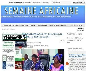 Lasemaineafricaine.net(Accueil) Screenshot