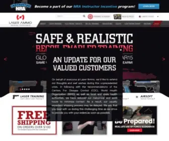 Laser-Ammo.com(Laser Ammo specializes in dry fire training products for serious firearm customers for one reason) Screenshot